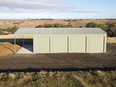 Rural farm sheds, machinery sheds, and barns for agricultural storage